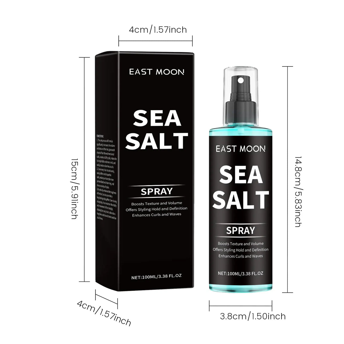 Lasting Hair Styling Set Sea Salt Spray Matte Hair Clay For Keep Hair Oil Edge Control Salon Hairdressing Mud Hair Holding