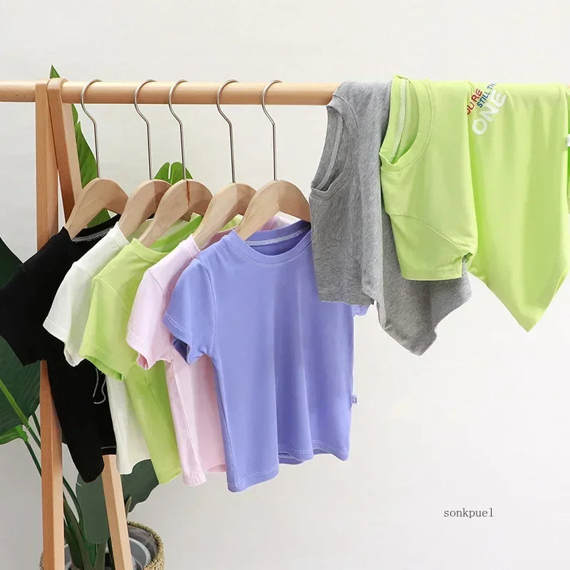 Kids’ Short-Sleeve Cotton-Blend T-Shirt