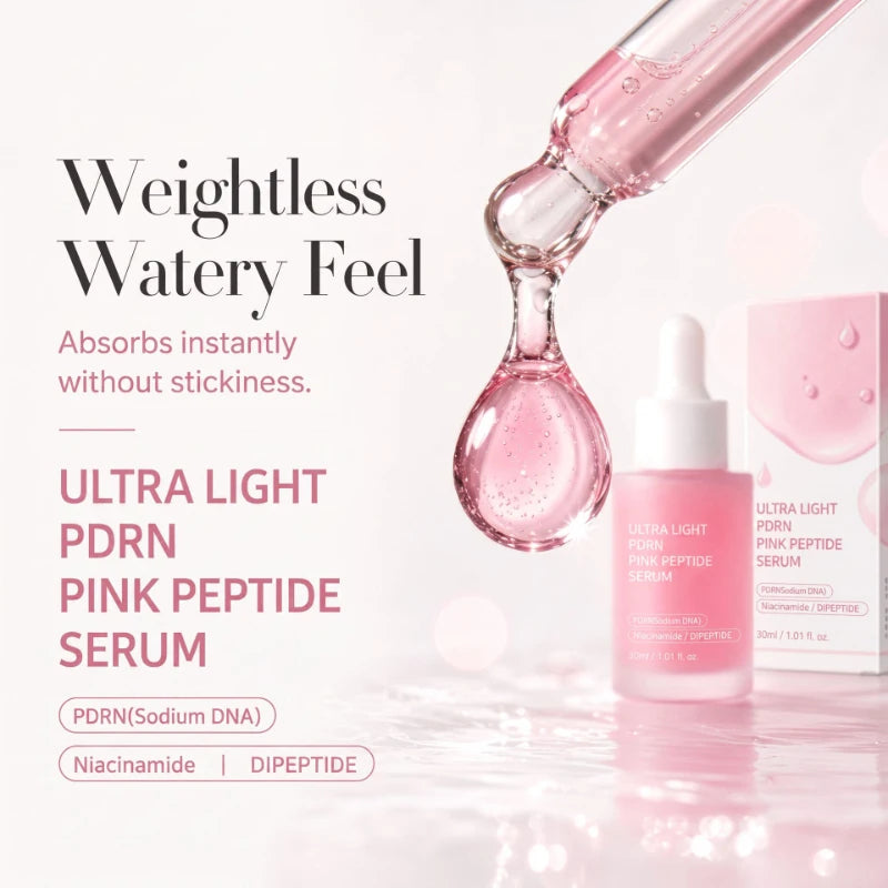 Pdrn Pink Peptide Serum Nad+ Collagen Firming Facial Essence Niacinamide Hydrating Serum Improve Elasticity Nourishing Face Care