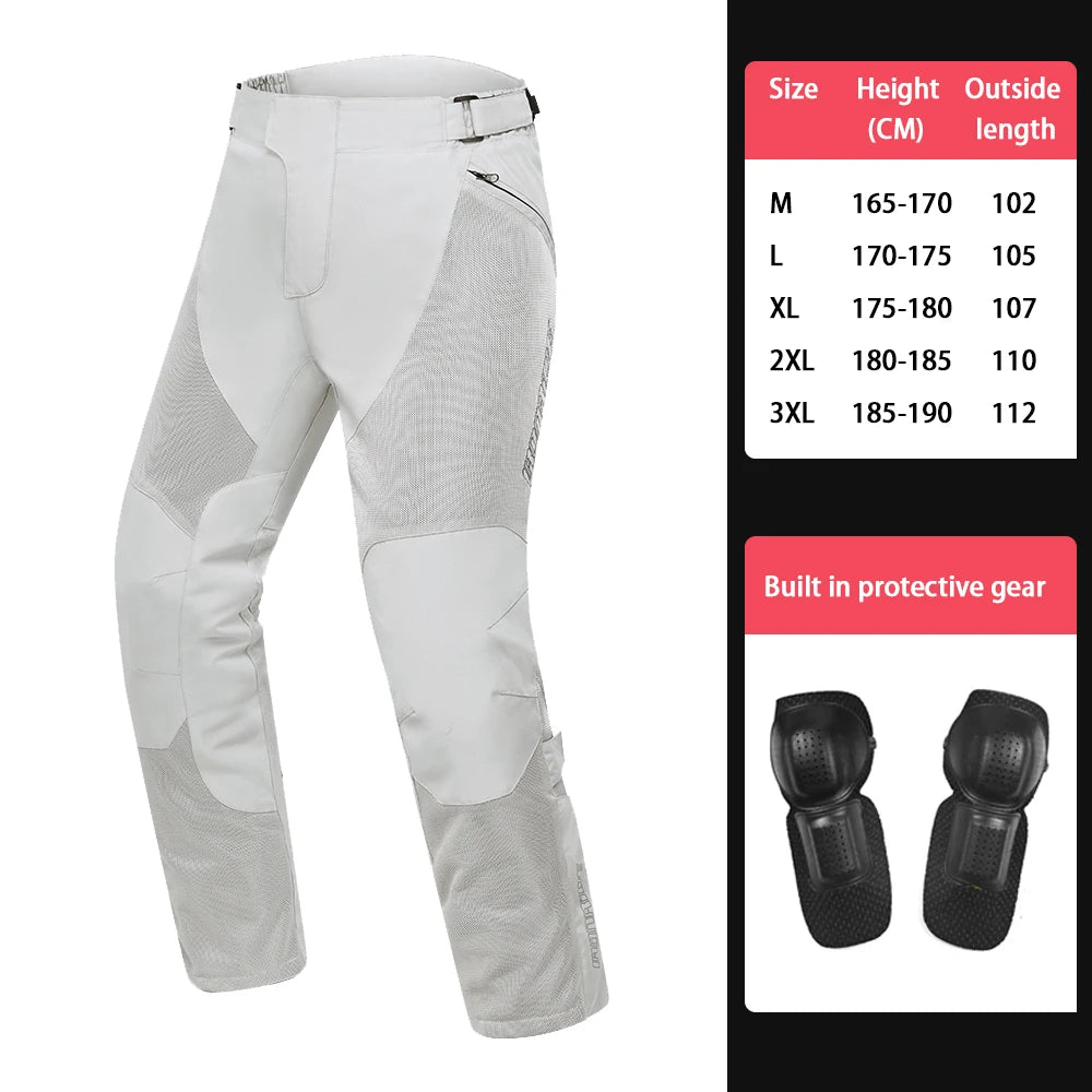 Summer Motorcycle Jacket Man Mesh Breathable Motorbike Riding Moto Jacket Waterproof Outdoor Motocross Riding Protective Gears
