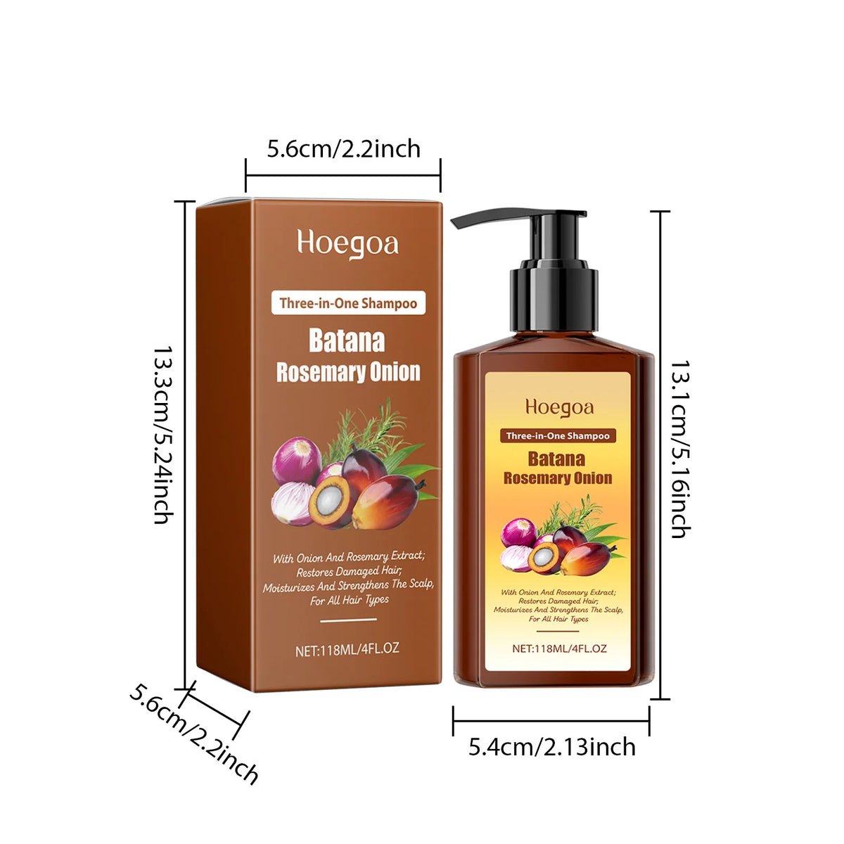 Batana Hair Growth Shampoo Nourish Hair Follicles Strengthen Root Smooth Frizzy Anti Hair Loss Treatment Thickening Hair Shampoo