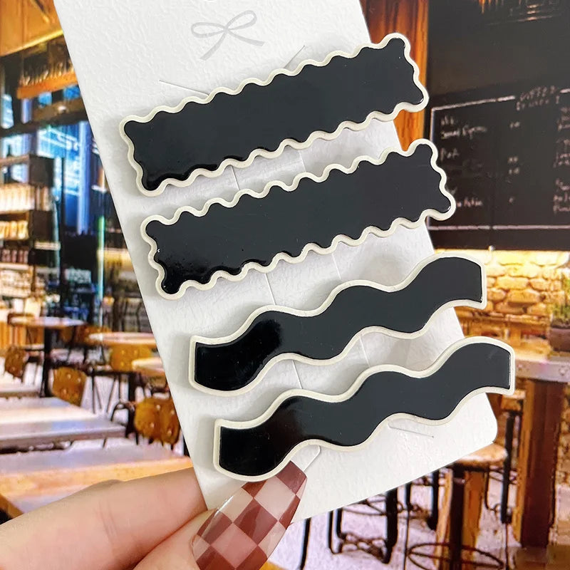 1 Set Fashion Acrylic Hair Clips Set Hairpins For Women Girls Geometric Barrettes Hairgrips Headwear Hair Accessories Jewelry