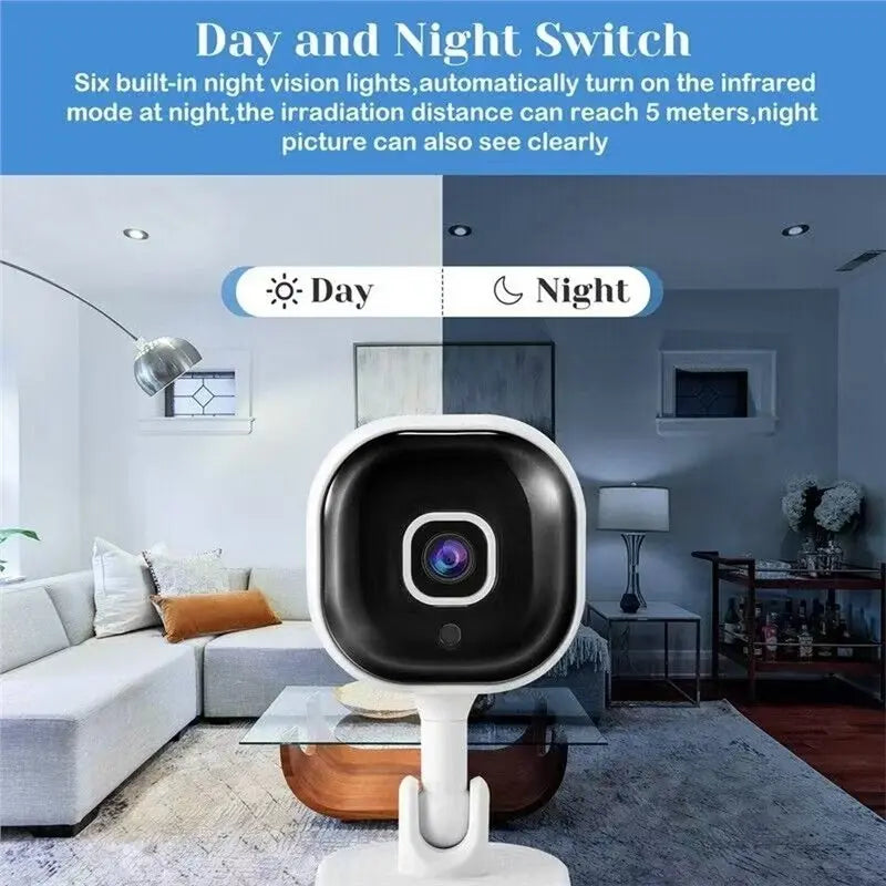 【VALENTINE's DAY】2PCS 1080P HD Camera Surveillance Camera For Indoor Home Night Vision Two Ways Audio Human Detection 2.4G Secur