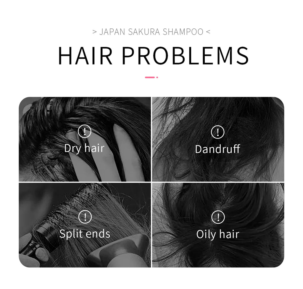 LAIKOU Japan Sakura Shampoo/Conditioner Repair Damaged Hair Moisturizing Nourishing Oil Control Hair Cleansing Care