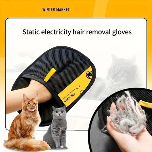 1/2PCS Reusable Lint Remover Brushes Static Electricity Glove, Pet Hair Removal Multi-Purpose Cleaning, For Pet Hair Cleaning