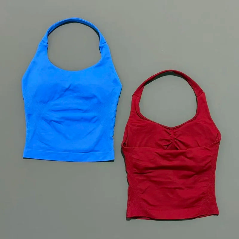 Women's Halter-Neck Sports Tank Top