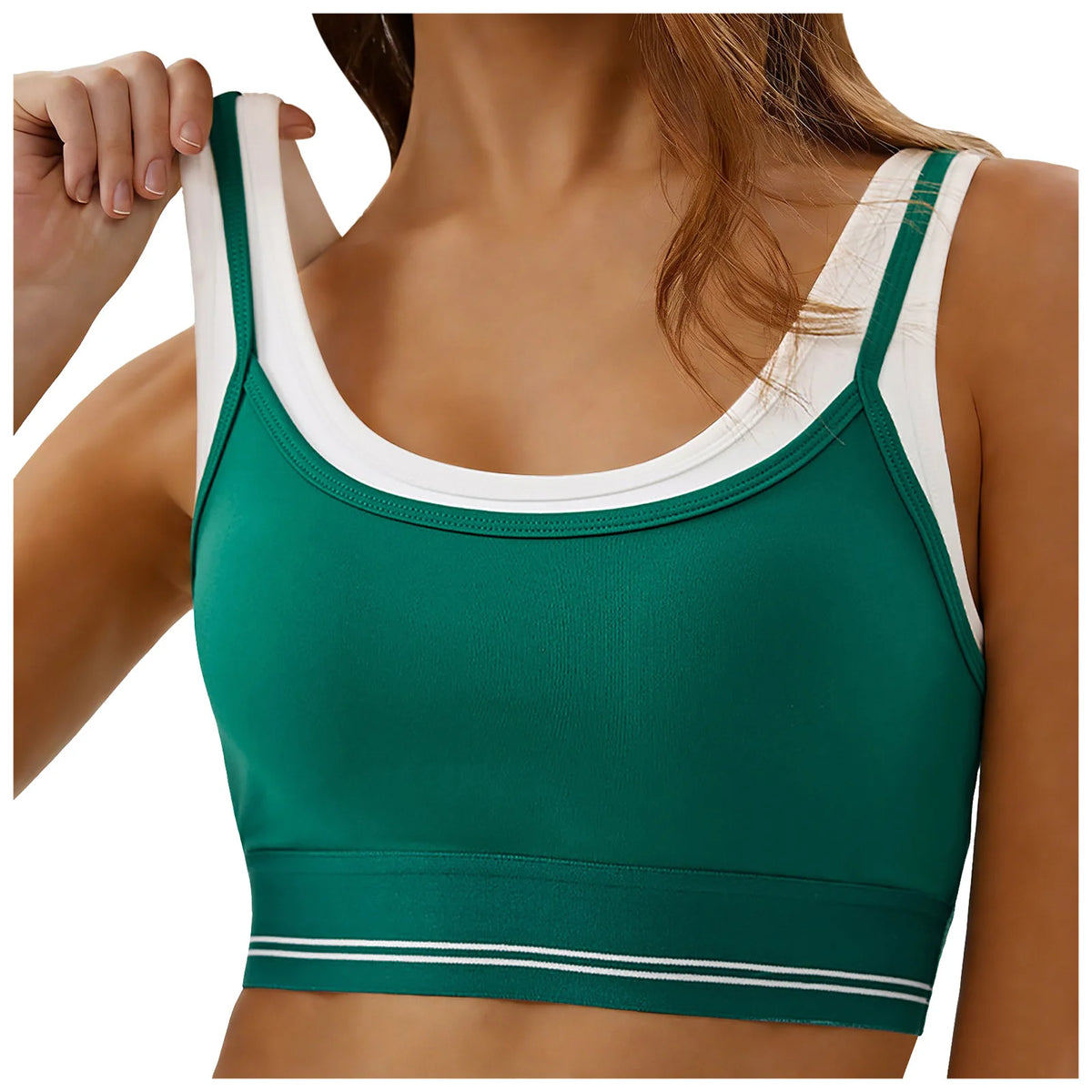 Women's Sports Bra Padded Back Bustier Without Underwire Spaghetti Straps For Yoga Fitness Women S Bras