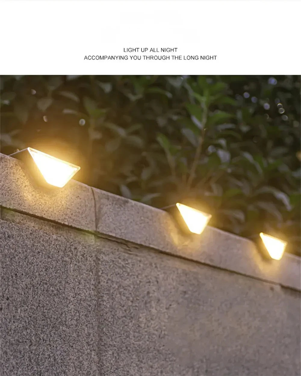 Solar Stair Lights Solar Step Light Outdoor Anti-theft Waterproof IP67 Decor for Garden Stair Deck Front Porch and Patio