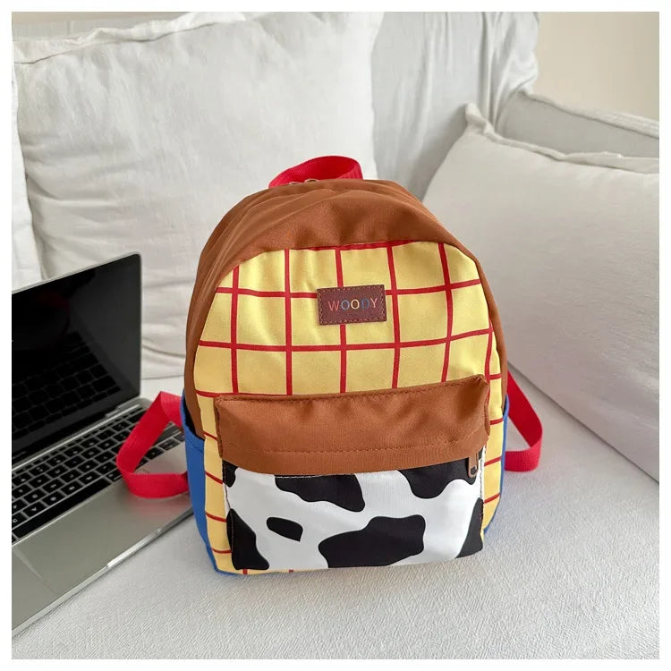 Cartoon Fashionable and Casual Women's Backpack Cute Cow Print Backpack Soft and Durable Fabric Backpack Suitable for Daily Use