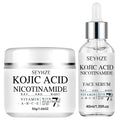 SEYHZE Curcumin Facial Skincare Set Moisturizing Day And Night Cream + Serum 2pcs Deep Moisture Locking with Collagen Ceramides