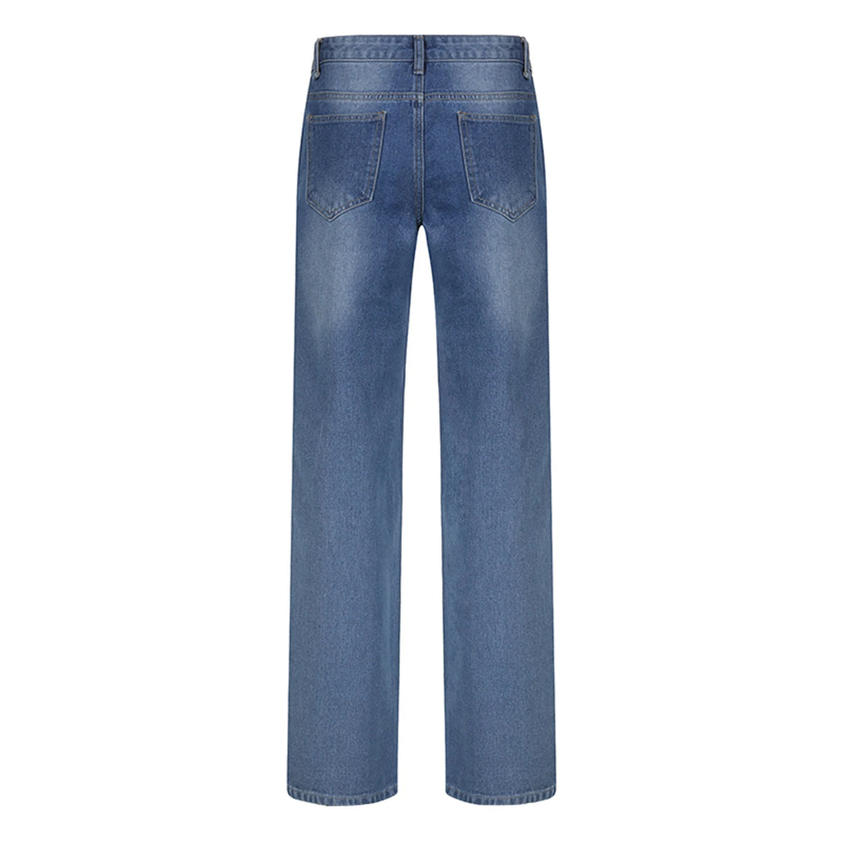 New Women Loose Jeans High Waist Baggy Denim Pants Wide Leg Straight Trousers Vintage Street Wear