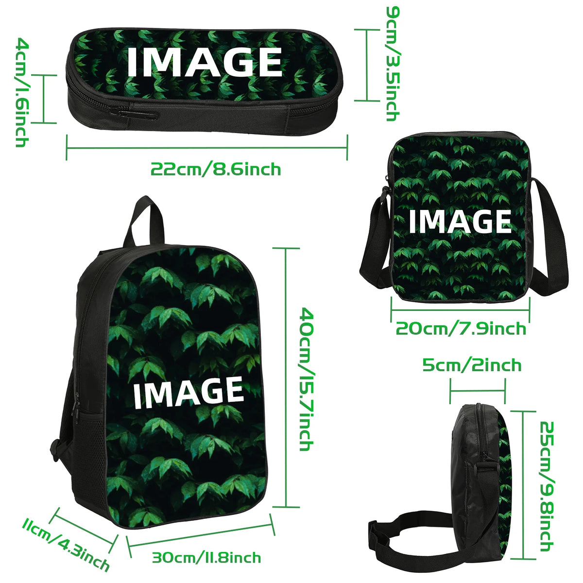 3Pcs Set Kids Backpack Football Sport Bookbag Football Star Rucksack L-Lamin Yamal Student School Shoulder Bag,Pencil Bags