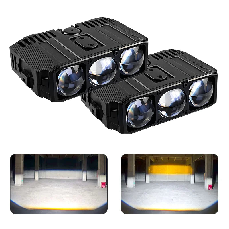 Waterproof Work Light Super Bright 9-80vMini Projector Car LED Light External Auxiliary Light for Car SUV Motorcycle Light