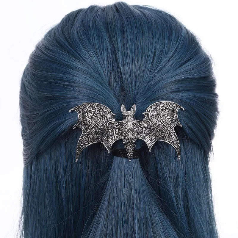 Viking Retro Gothic Bat Women's Hair Clip Personalized Fashion Multi functional Party Hair Accessories Perfect Gift Choice
