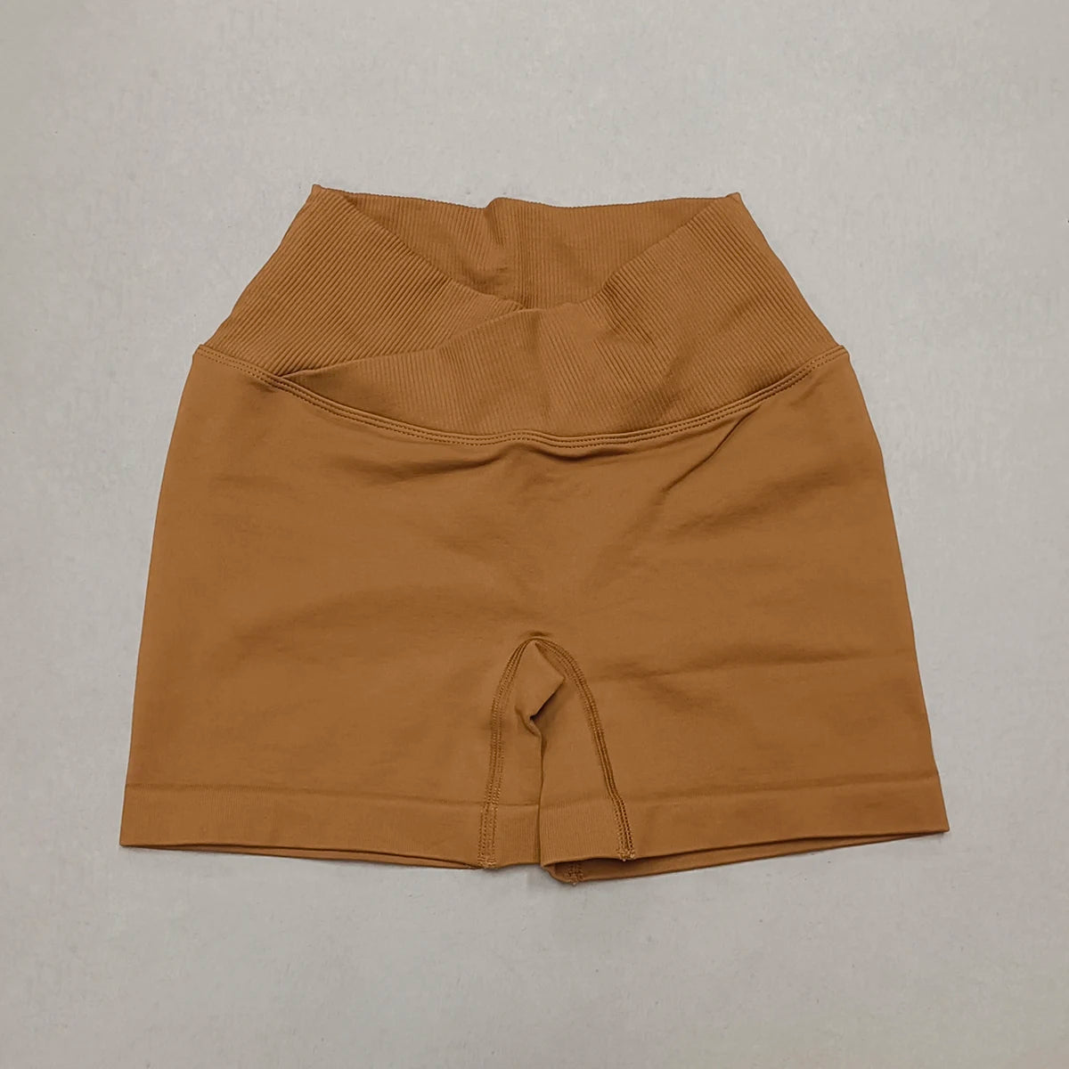 Women's Sporty Shorts with Cross-Waistband, yoga Shorts, for Gym Workout, Running, Hip-Enhancing, High-Waisted yoga Shorts.