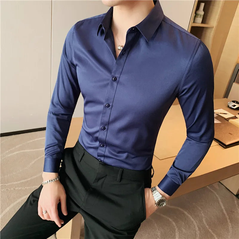 Men's Long-Sleeve Button-Down Shirt