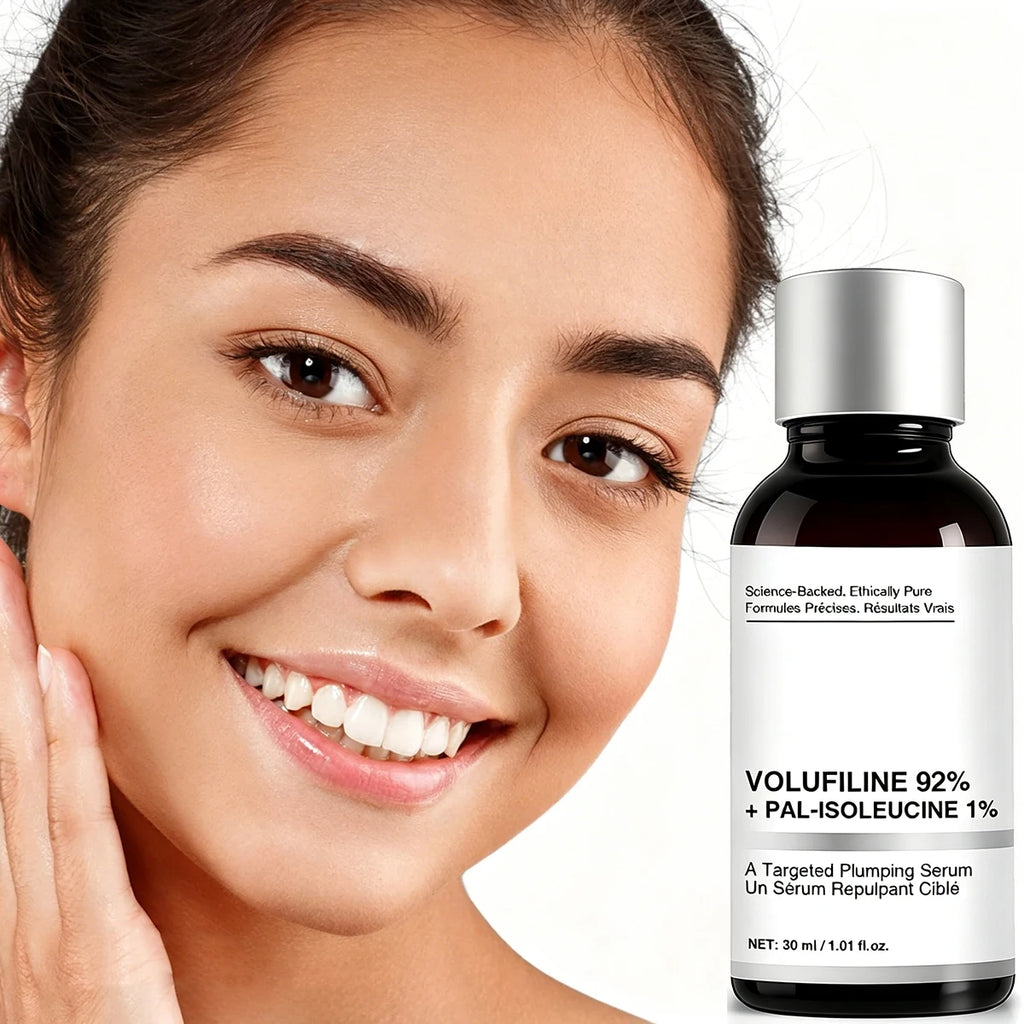 1/2PCS Volufiline Serum, Volufiline 92% + Pal-Isoleucine 1% Plumping Serum with Niacinamide Skin Radiance Boosting Facial Care