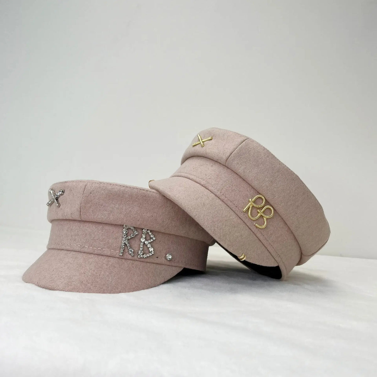 Winter Ladies Luxury Design Brand Octagonal Cap Letter Military Cap Pink Khaki Newsboy Hat Fall Baker Boy Cap Designer Cap