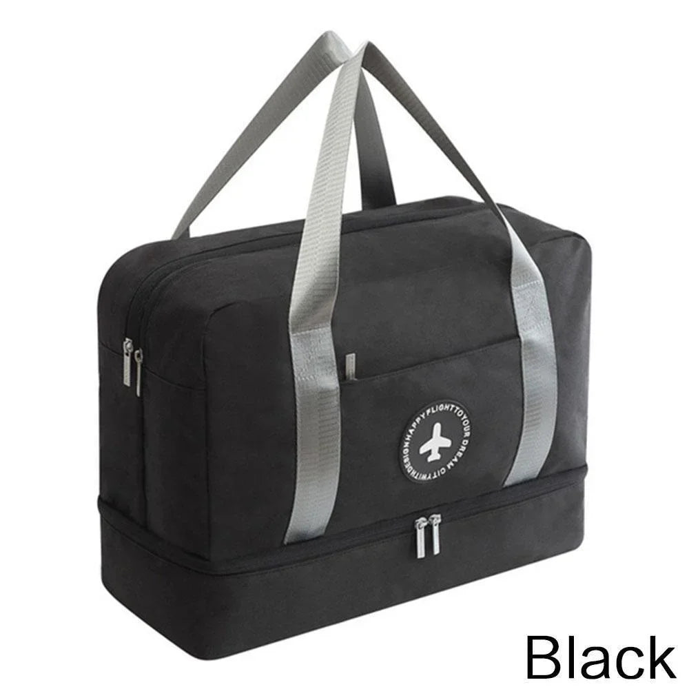 KISMIS Travel Storage Bag Dry and Wet Separation Bag Portable Beach Bag Swimming Fitness Bag Storage Bag