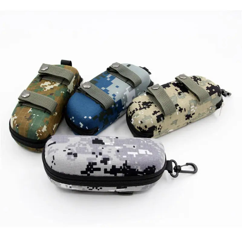 Tactical Glasses Case Portable Eyeglasses Cases Camouflage Glasses Box Fashion Glasses Holder Eyeglasses Accessory With Zipper