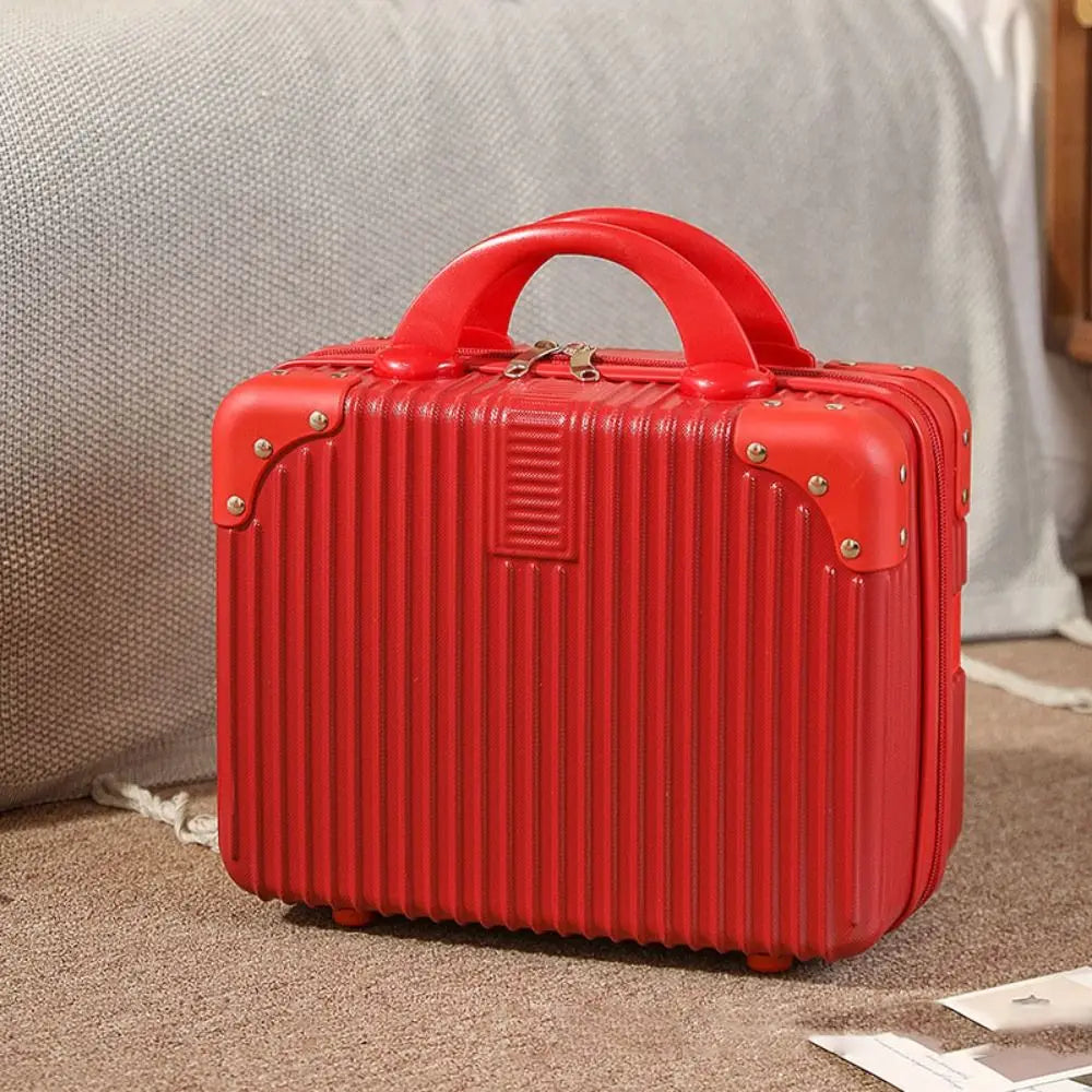 Hot Sales 14 inch Travel Suitcase Hand Mini Cosmetic Box Organizer Luggage Boarding Case For Women Travel Tote