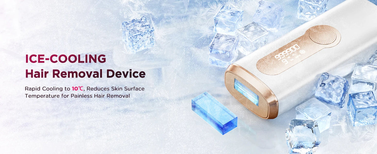 IPL Hair Removal Device Ice-Cooling 3 in 1 Painless 16J Photoepilator Permanent Whole Body Facial Bilinis Leg Home Treament For Men and Women