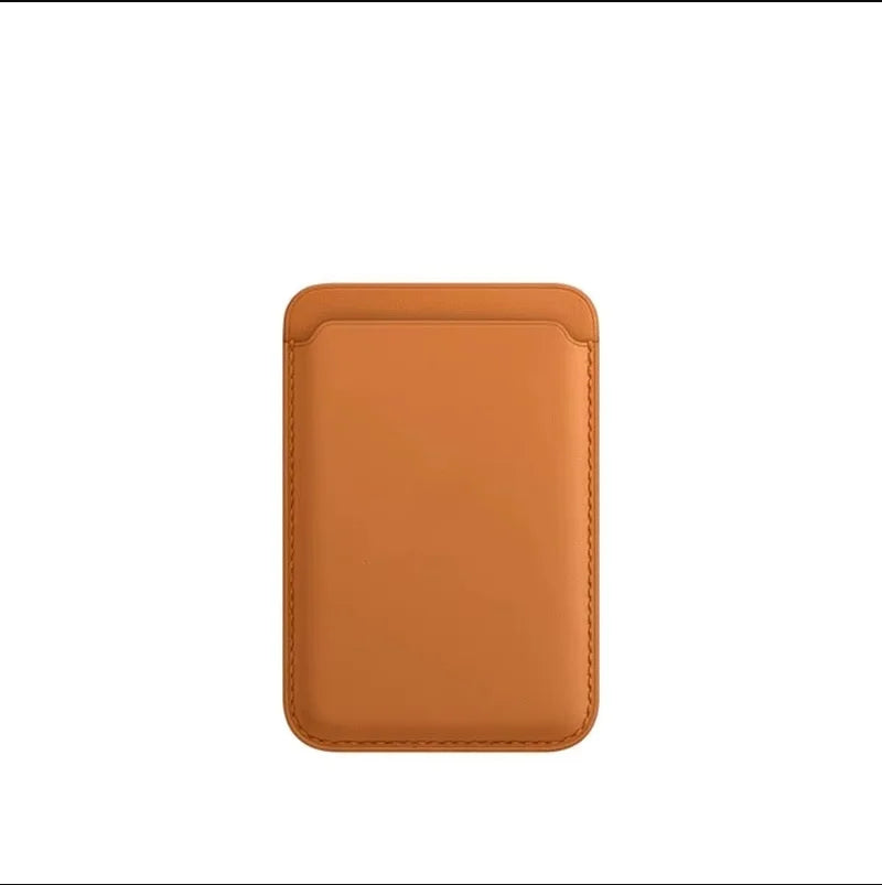 Women Man Leather Soft Card Wallet Phone Card Holder for MagSafe Magnetic Case Suitable for All iPhone Cases Card Phone Back Bag