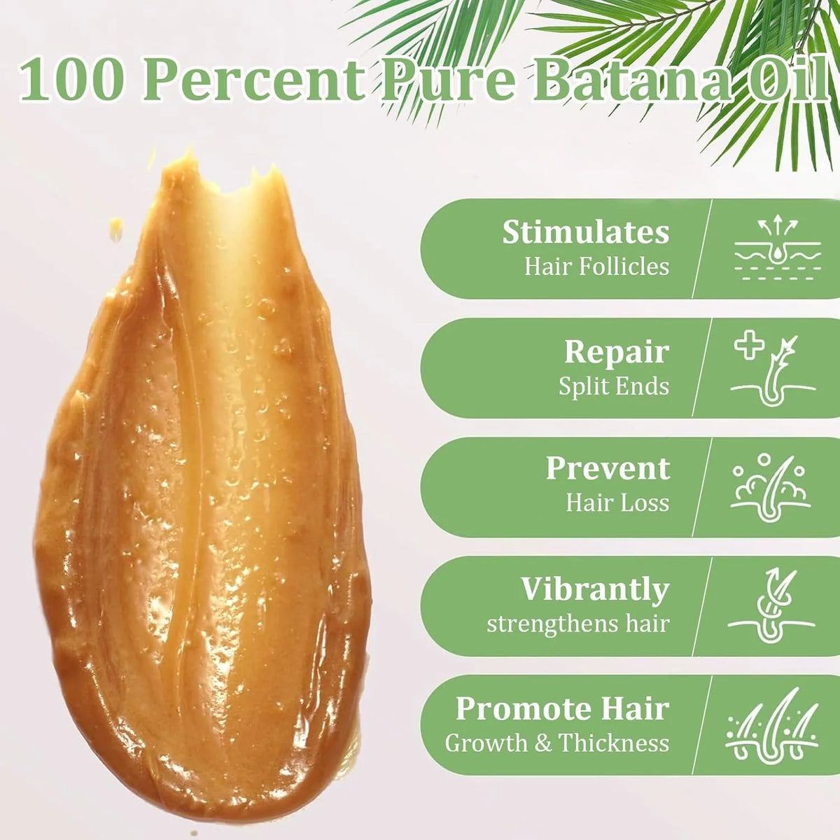 Batana Oil Hair Care Product Clean Supple Hair Care Lotion Soften Hair Reduce Rough Hair Split Increase Hair Elasticity HairCare
