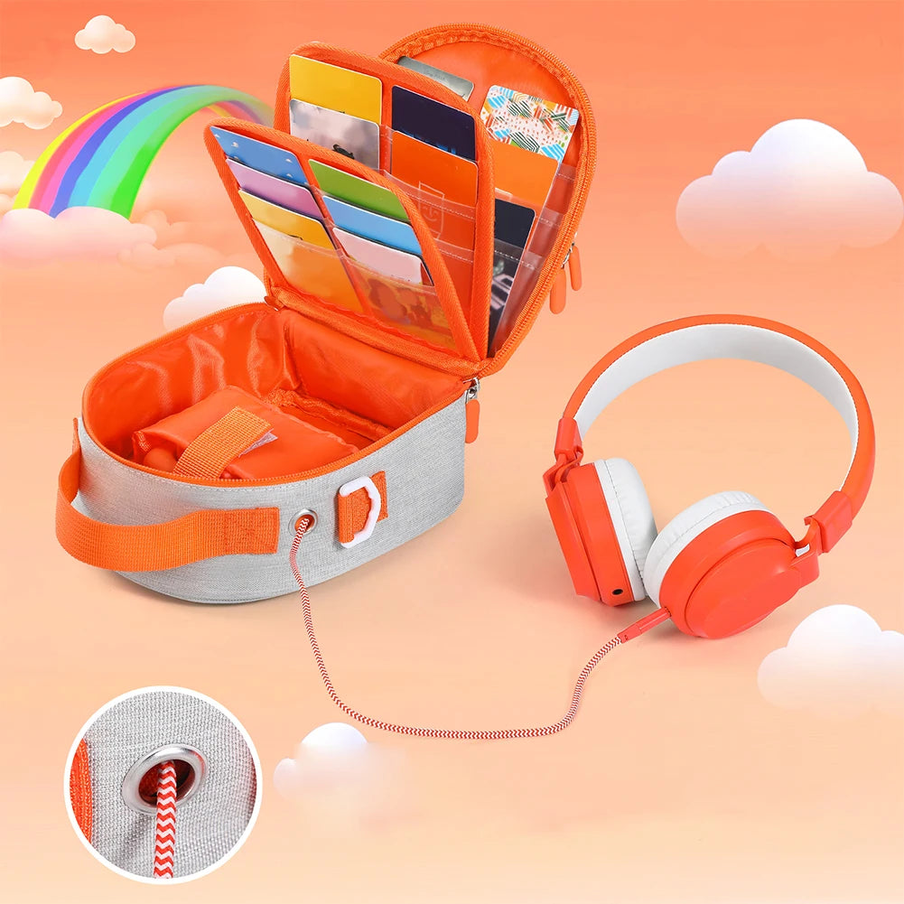 Carrying Case for Yoto Mini (2024 Edition) Travel Storage Bag Card Holder Hold Up To 30 Cards Protective Case for Audio Player