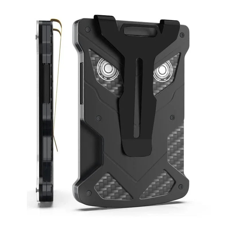 Tactical RFID Blocking ID Badge Holder & Slim Metal Card Wallet