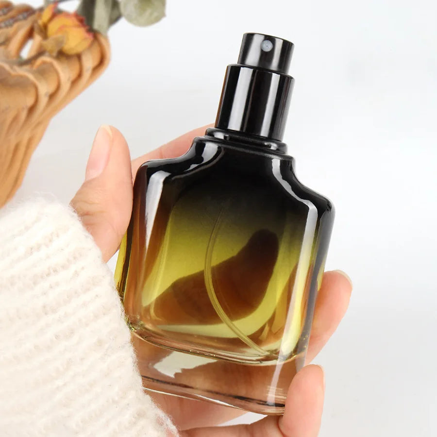Perfume Bottles 30ml Spray Bottle Refillable Gradient Color Glass Cosmetic Packaging Travel Spray Bottle Portable Mist Atomizer