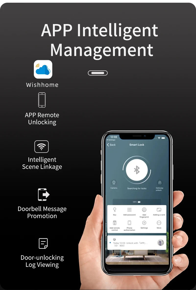 Wifi Tuya APP Password Door Lock Face Recognition Smart Lock With Camera  Digital Electronic Lock Automatic