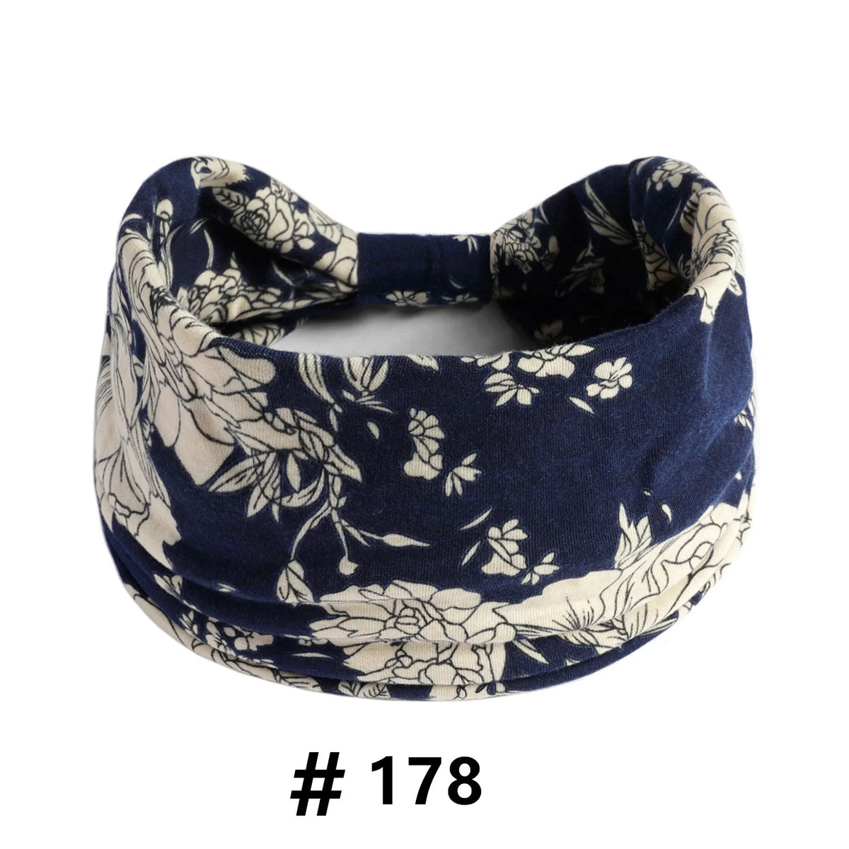 Boho Headbands for Women Cotton Wide Head Bands Stretch Hairband Non Slip Workout Yoga Running Turban Headwrap Hair Accessories