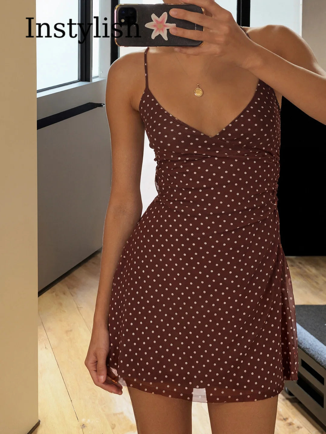 Summer Women's Dress Y2K Sweet Lady Fashion Street Women Dot Print Casual Simple Basic Sleeveless Dress Women's Chic