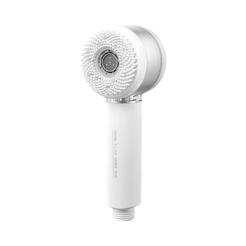Double Sided Filter Shower Head   2 Mode Adjustable Water Purifying One Key Water Stop Anion Filter Handheld Shower Head
