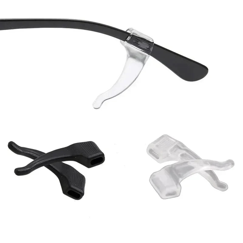 1-20pairs Ear Hook Anti-slip Glasses Leg Ear Sleeve Bracket Fastener Sunglasses Accessories Grip Anti-fall Eyewear Holder