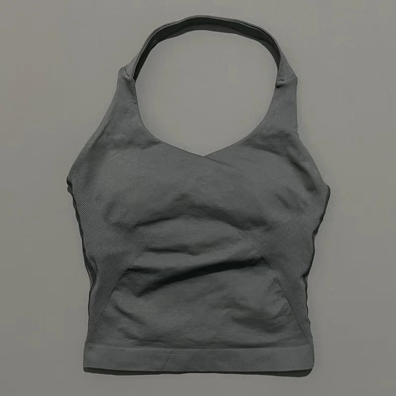 Women's Halter-Neck Sports Tank Top