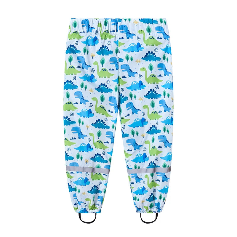 2 3 4 5 6 7 8 Years Girls Waterproof Pants Cute Cartoon Spring And Autumn Kids Pants New Fashion Boys Outdoor Children Clothing
