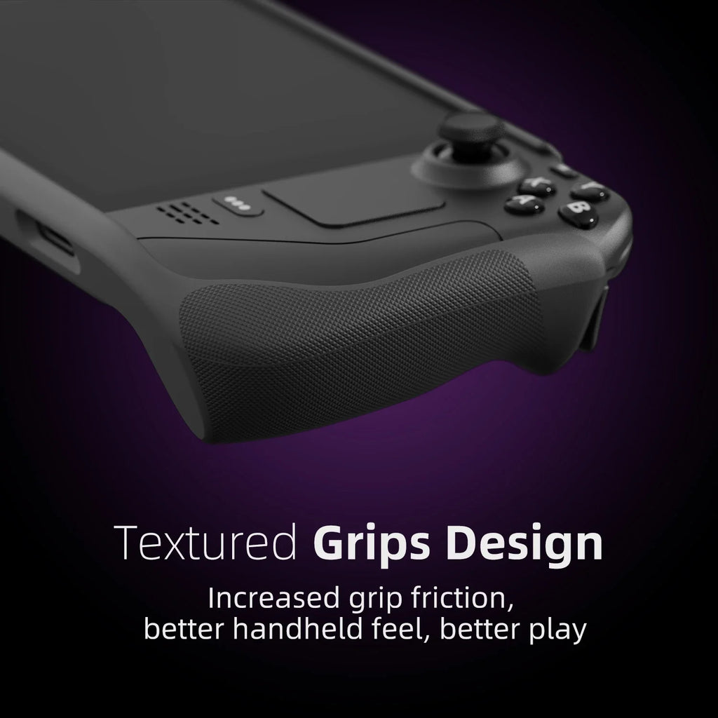 Skull & Co. HardShell Front Cover Bundle GripCase Portable Protective Case StandGrip for Steam Deck LCD/OLED Game Console