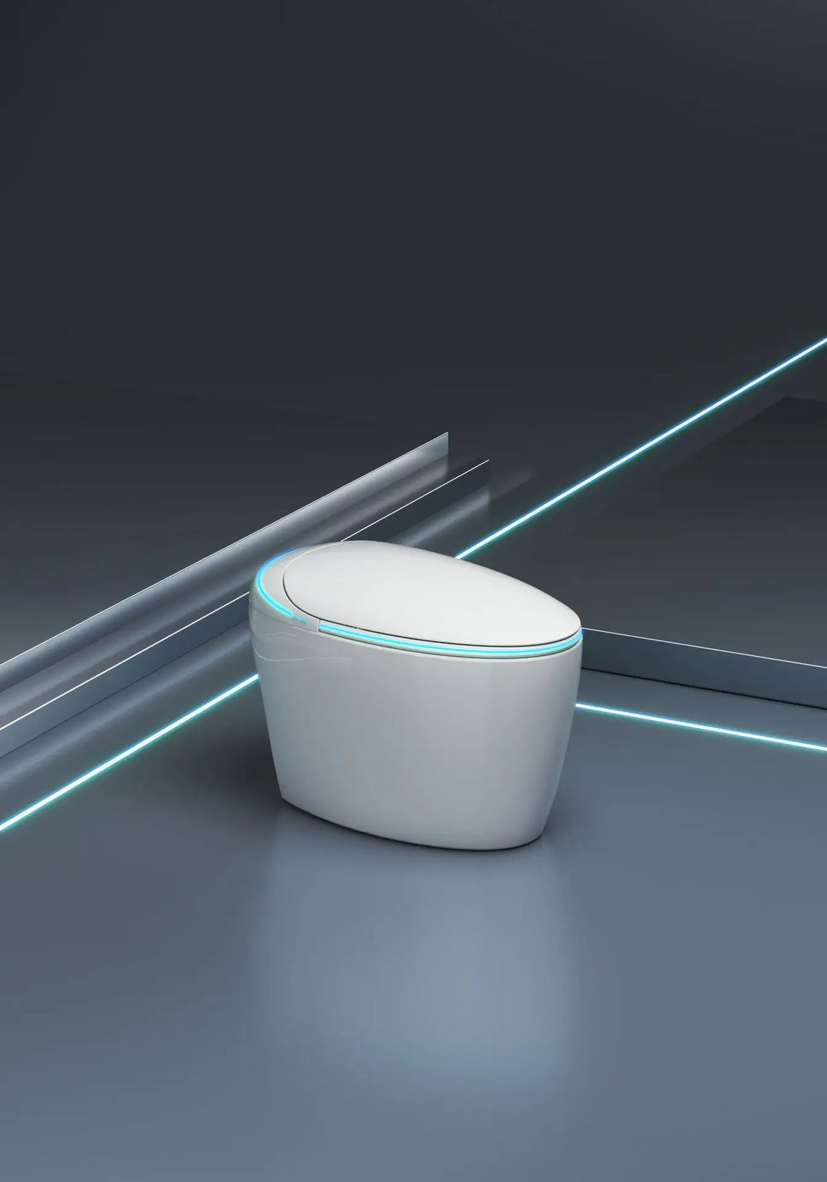 Fully automatic smart toilet integrated with built-in foam shield siphon type no water pressure limit toilet