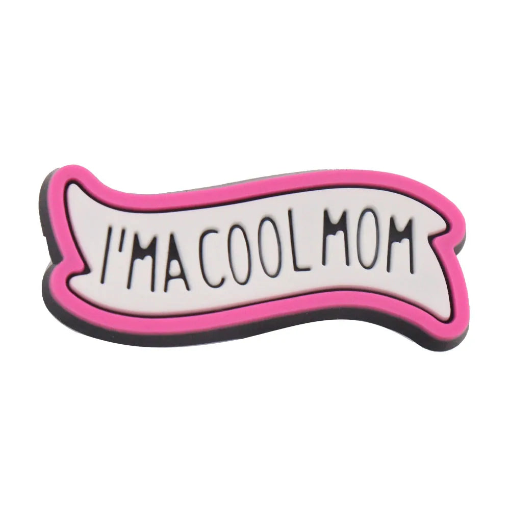 1-35PCS PVC Shoe Charms Limit Dose Not Exist Cool Libra Girls Thank You Love Feminist Buckle Clog Hole Slipper Decoration