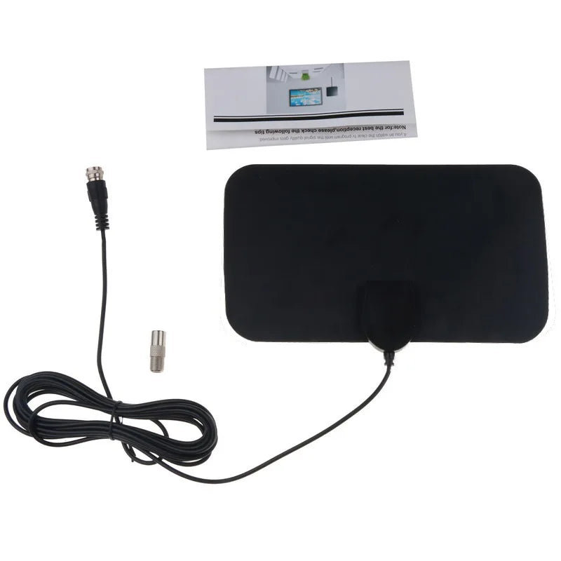 TV Digital Box Antenna Booster Hign Gain High Definition Aerial HD Flat Indoor Active Aerial For Car Antenna RV Travel Smart TV