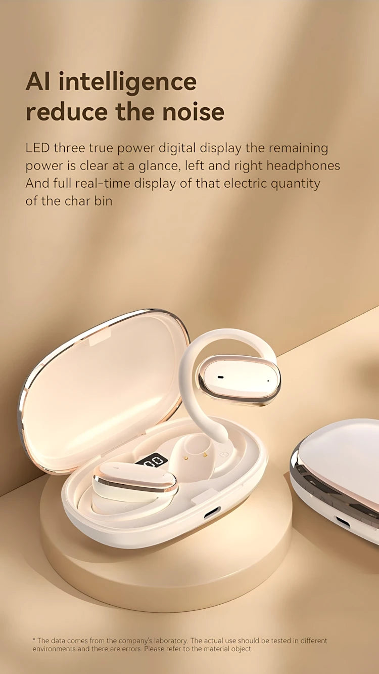 Bluetooth 5.4 Wireless Headphone Open Ear OWS Earphone Smart Touch Headset With Mic Waterproof Hifi Stereo Sound Wireless Earbud