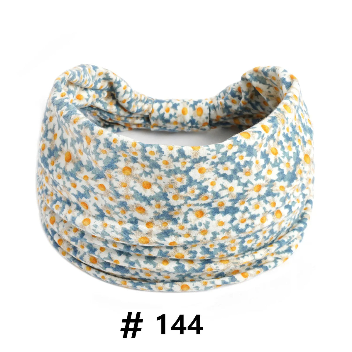 Boho Headbands for Women Cotton Wide Head Bands Stretch Hairband Non Slip Workout Yoga Running Turban Headwrap Hair Accessories