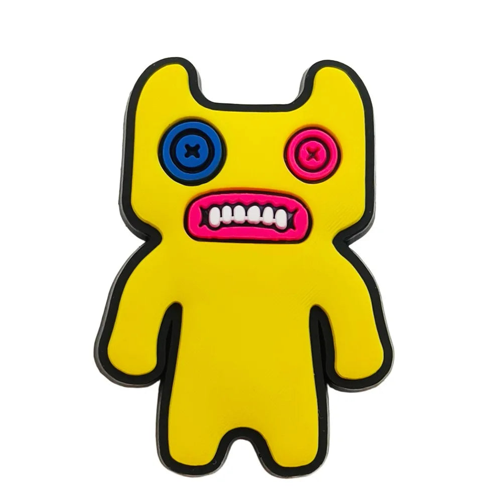 12/50Pcs Fuggler Monster Shoe Charms Cartoon Teeth Monsters Shoes Decoration Accessorie Buckle DIY Clogs Sandal Wristband