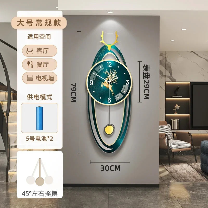 Aesthetic Bathroom Wall Watch Metal Art Bedrooms Korean Luxury Digital Clock Wall Modern Relogio De Parede Room Decorations