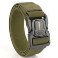 TUSHI New Tactical Outdoor Belt for Men and Women Aluminum Alloy Buckle Quick Release Elastic Belt Casual Belt Jeans Waistband