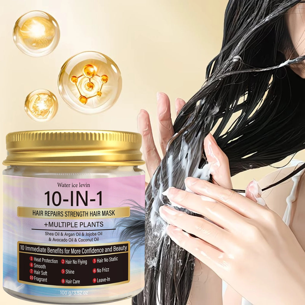 Multi-Oil Hair Mask with Keratin & Biotin, 10-in-1 Repair for Smooth, Shiny Hair
