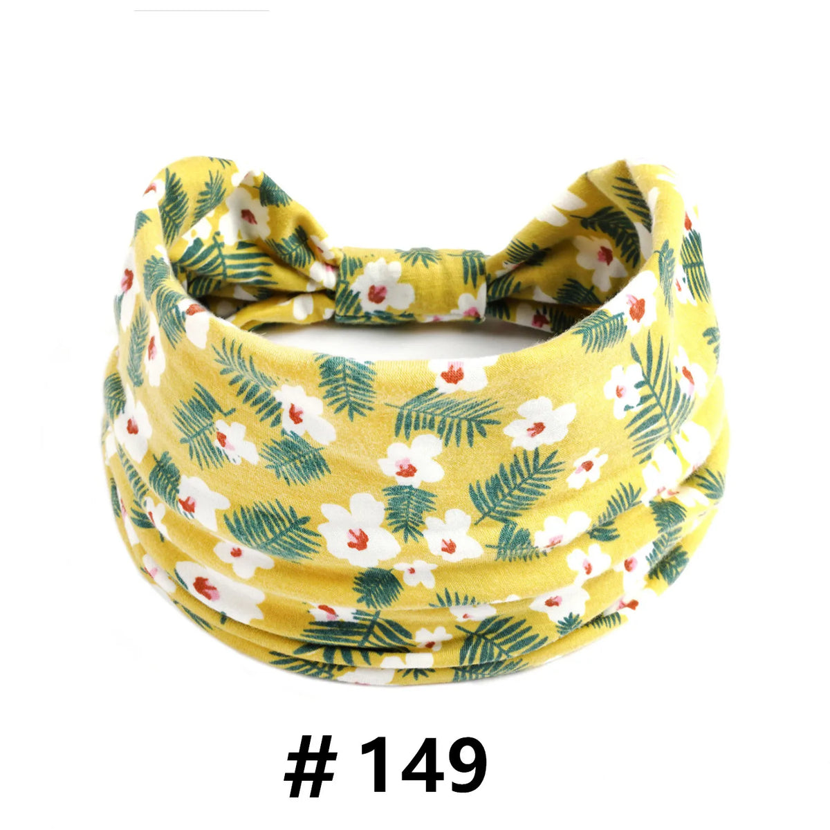 Boho Headbands for Women Cotton Wide Head Bands Stretch Hairband Non Slip Workout Yoga Running Turban Headwrap Hair Accessories