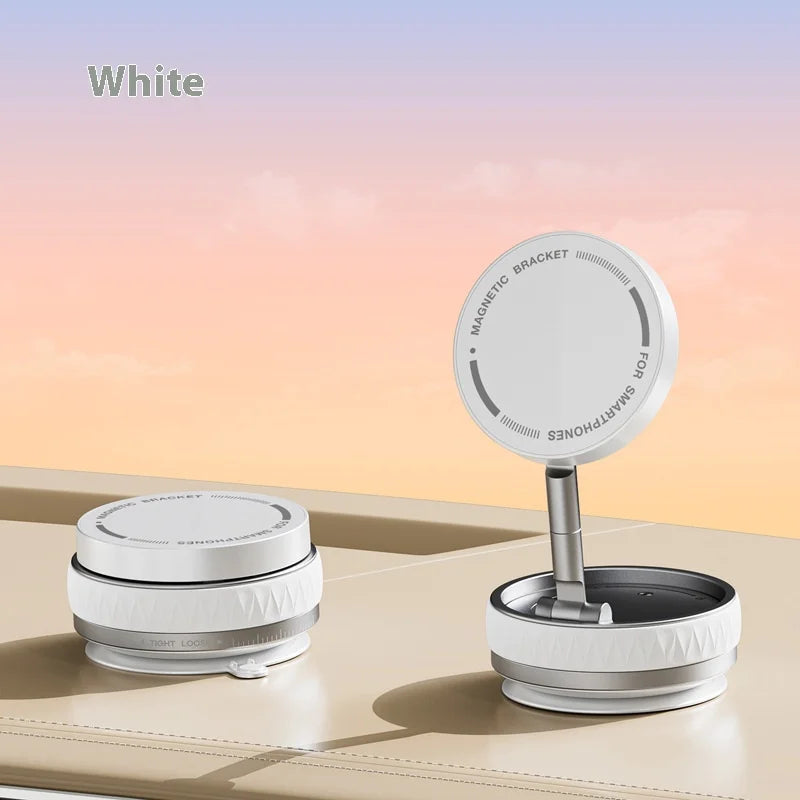 K10B Vacuum Adsorption Magnetic Phone Car Holder for 2025 Suction Cup Dedicated Navigation Folding Phone Holder
